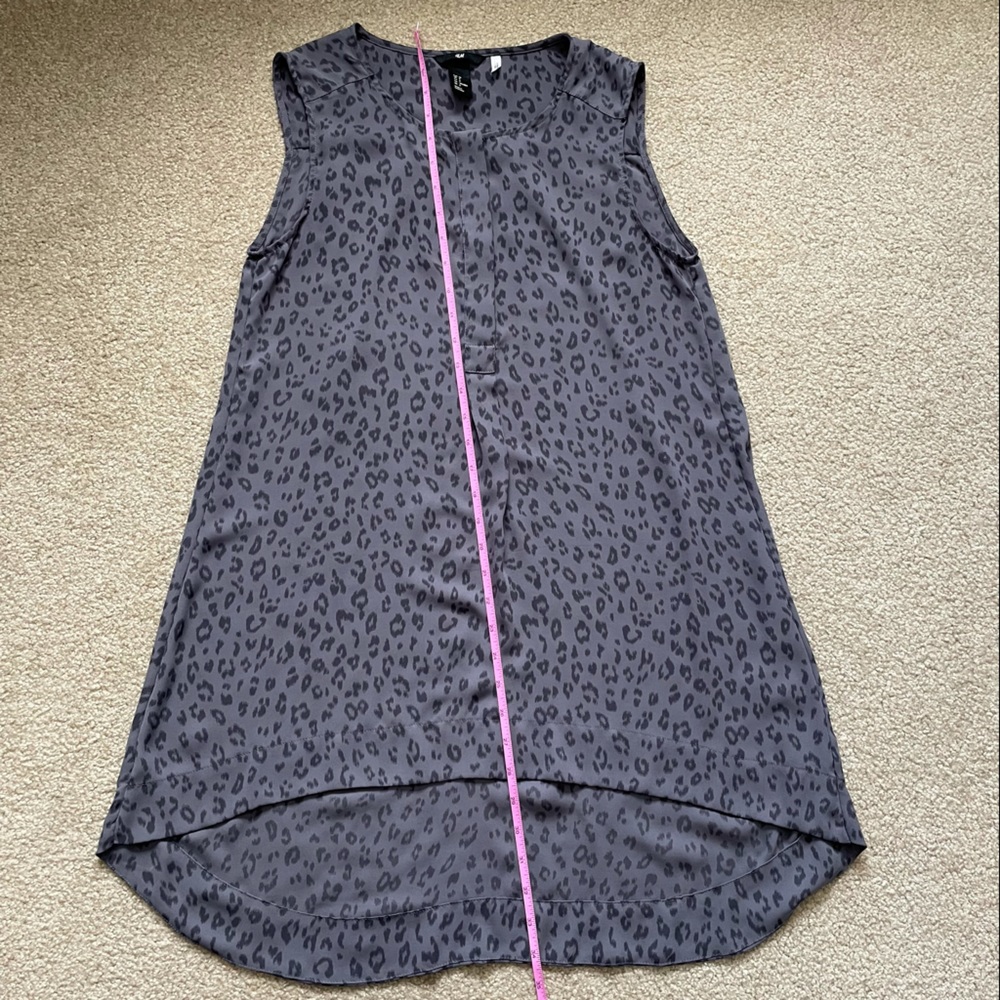 H&M Sleeveless Leopard Print Tunic Size 8 - Picture 6 of 7